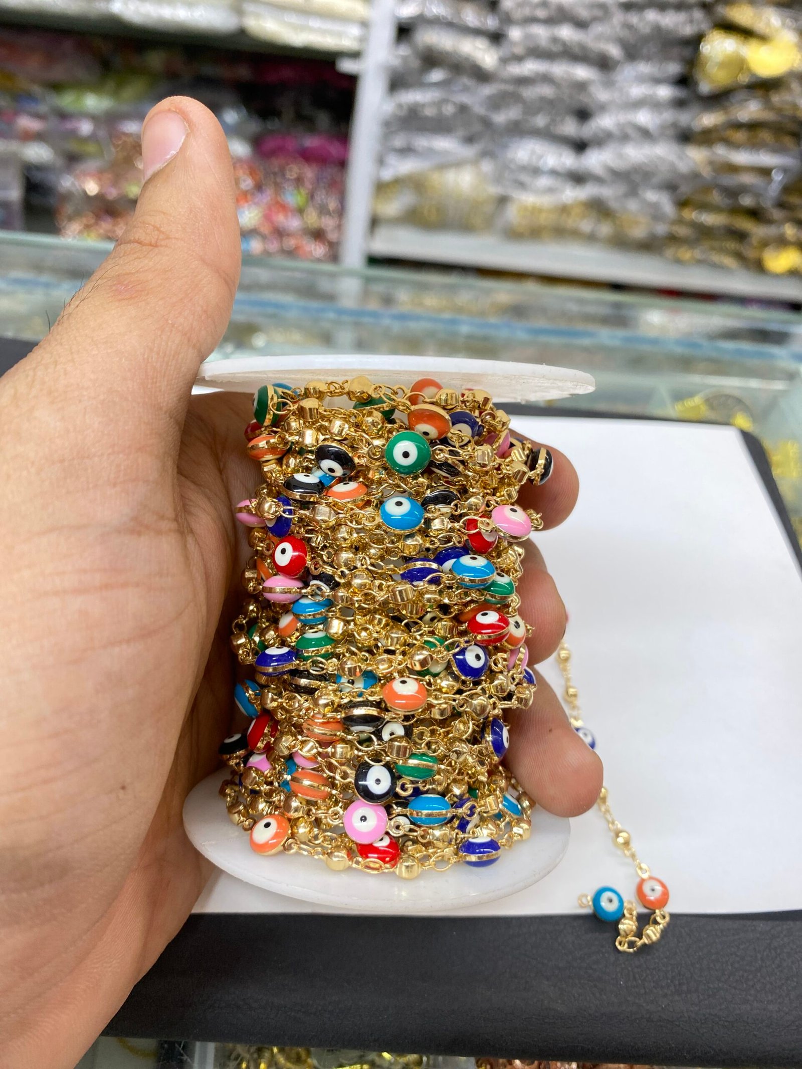 “Premium Brass Chain for Jewelry Making | Imitation Jewellery Quantity - 1 meter
