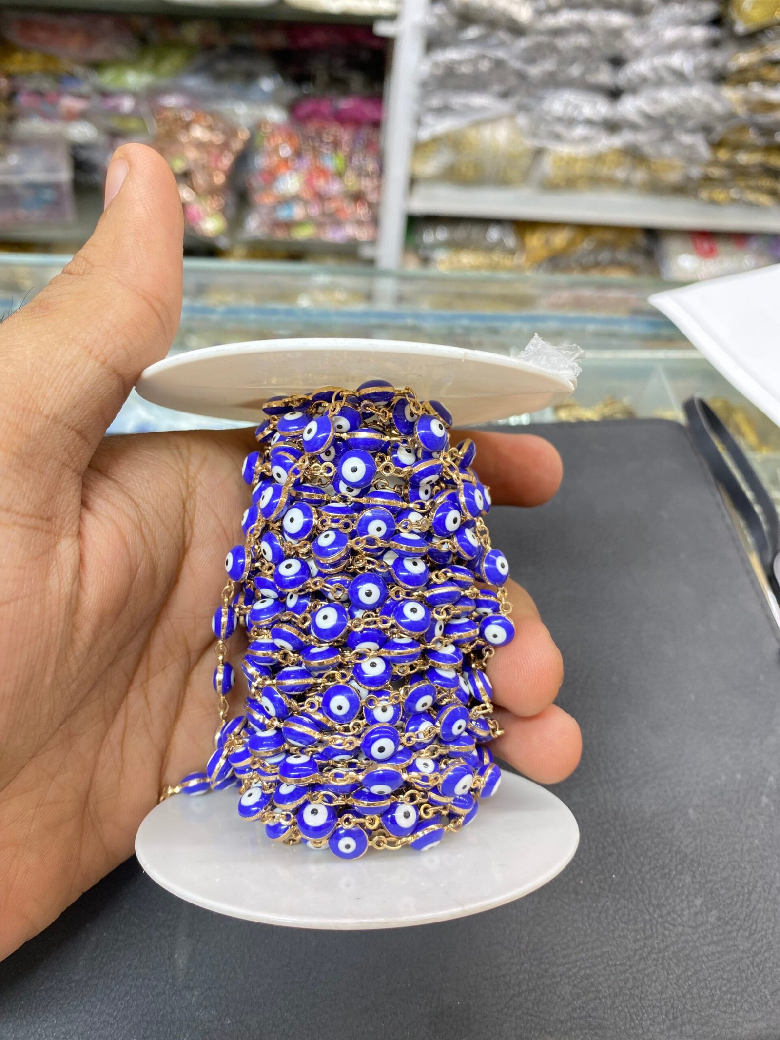 “Premium Brass Chain for Jewelry Making | Imitation Jewellery Quantity - 1 meter