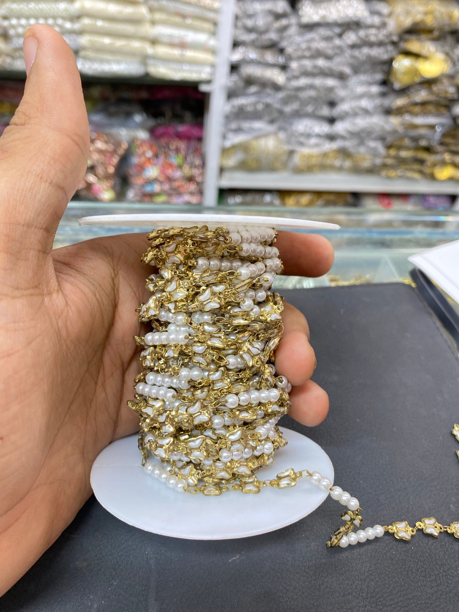 “Premium Brass Chain for Jewelry Making |Imitation Jewellery Quantity - 1 meter