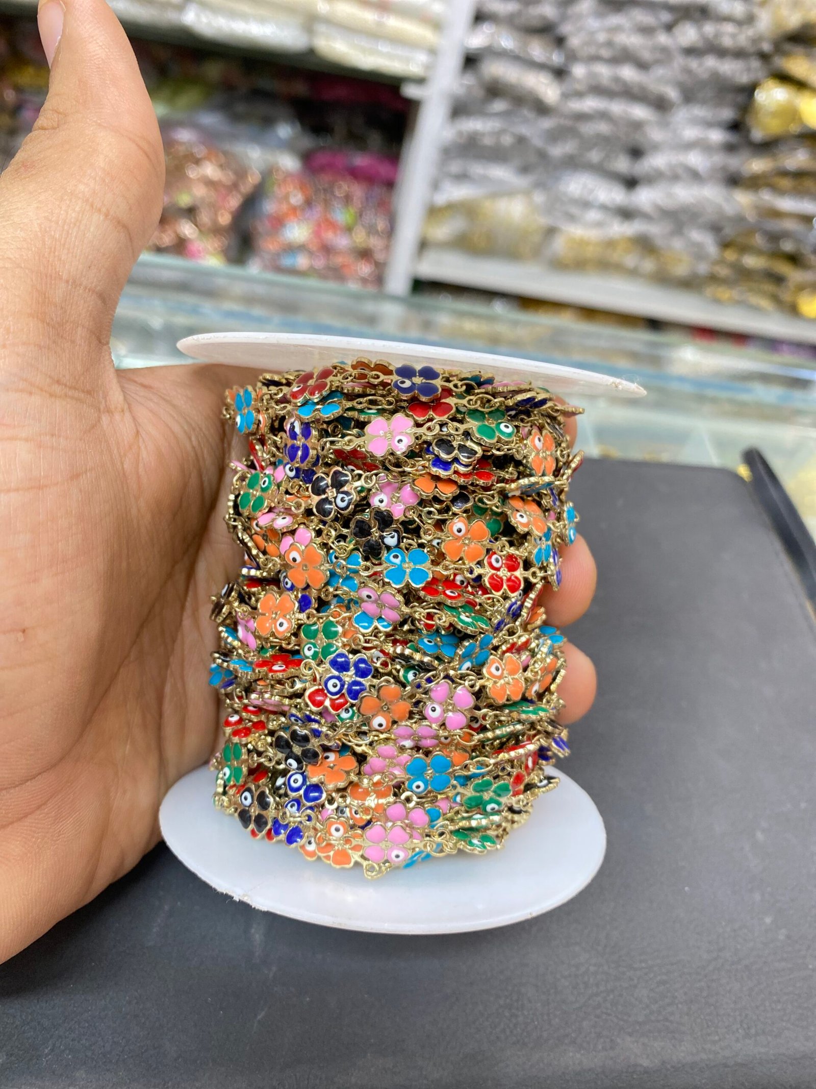 “Premium Brass Chain for Jewelry Making |Imitation Jewellery Quantity - 1 meter