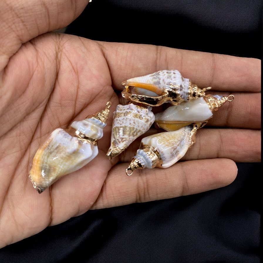 Natural Shell with Hook | Export Quality Imitation Jewellery Quantity - 1
